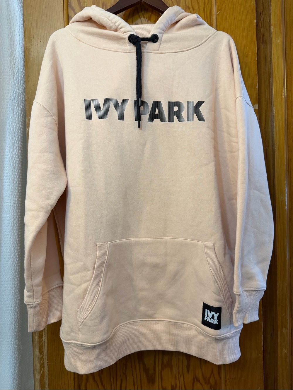 IVY PARK Beyoncé Light Pink Logo Oversized Pullover Hoodie XL Cozy